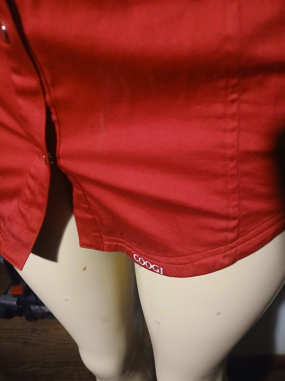 COOGI Red Button-Front Shirt Jacket - Picture 9 of 12